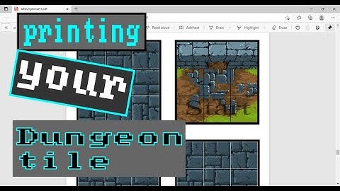 GetBit: Dungeon tile update and an alternate to printing from home