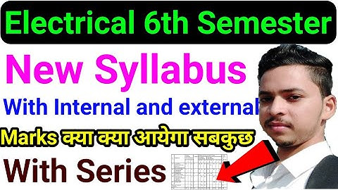 Polytechnic Electrical Engineering 6th Semester New Syllabus with Series ।। Electrical 6th semester.