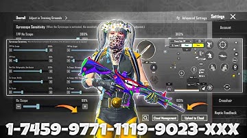 NEW UPDATE 4.1🔥BEST SENSITIVITY CODE + CONTROL SETTINGS BGMI/PUBG MOBILE