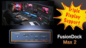 Ivanky FusionDock Max 2 ... DRIE beeldschermen vanaf je Mac‼️Ivanky FusionMax 2