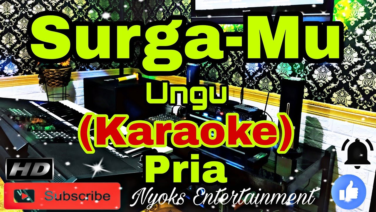 SURGAMU - Ungu (Karaoke) Religi || Nada Pria || C=DO