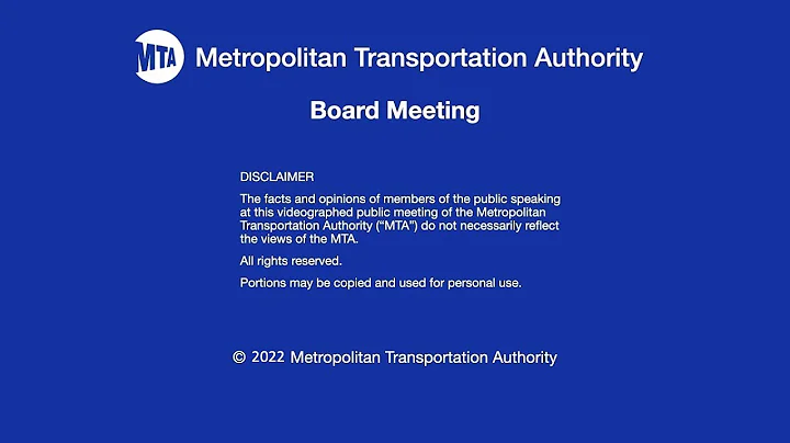MTA Board - Board Meeting - 03/30/2022 - DayDayNews