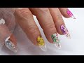 Mnails  jeudi funny  one stroke flowers mnails mnailsfrance tutonailart nailart