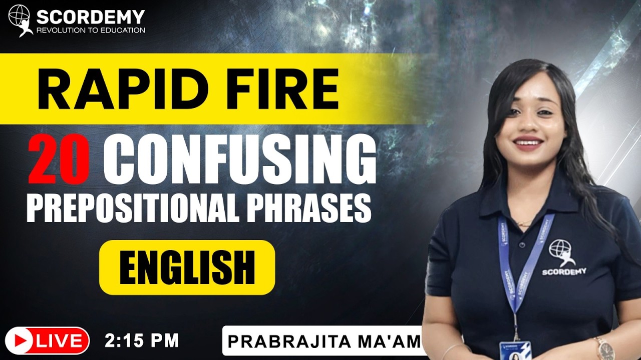 Rapid Fire English Challenge ⚡ 20 Most Confusing Prepositional Phrases Explained | Prabrajita Maa'm