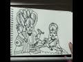 #How To Draw Lord Vishnu and Maa Lakshmi Step by step