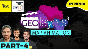 How to Create Map Animation like Dhruv Rathee | Vox | Johnny Harris in Geo Layers 3  Part 4 | EZEdit
