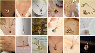Stunning cute gold pendant\/necklace collection 2025