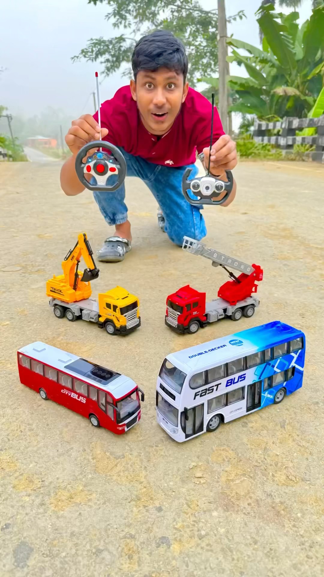 Remote control Bus | RC Fire Truck | RC Excavator #rcbus #rcexcavator #remotecontrolcar