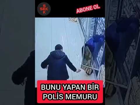 Markette etek altı görüntü alan polis memuru çıktı