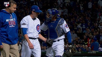 SF@CHC Gm2: Hendricks exits after hit by comebacker