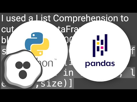 Split pandas dataframe in two if it has more than 10 rows