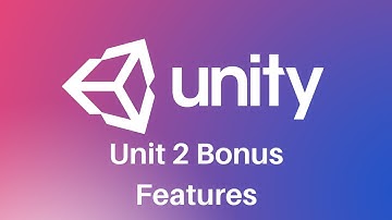 Unity Junior Programmer - Unit 2 Bonus Features