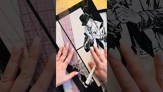 INKING a VERTICAL COMIC BOOK PANEL!