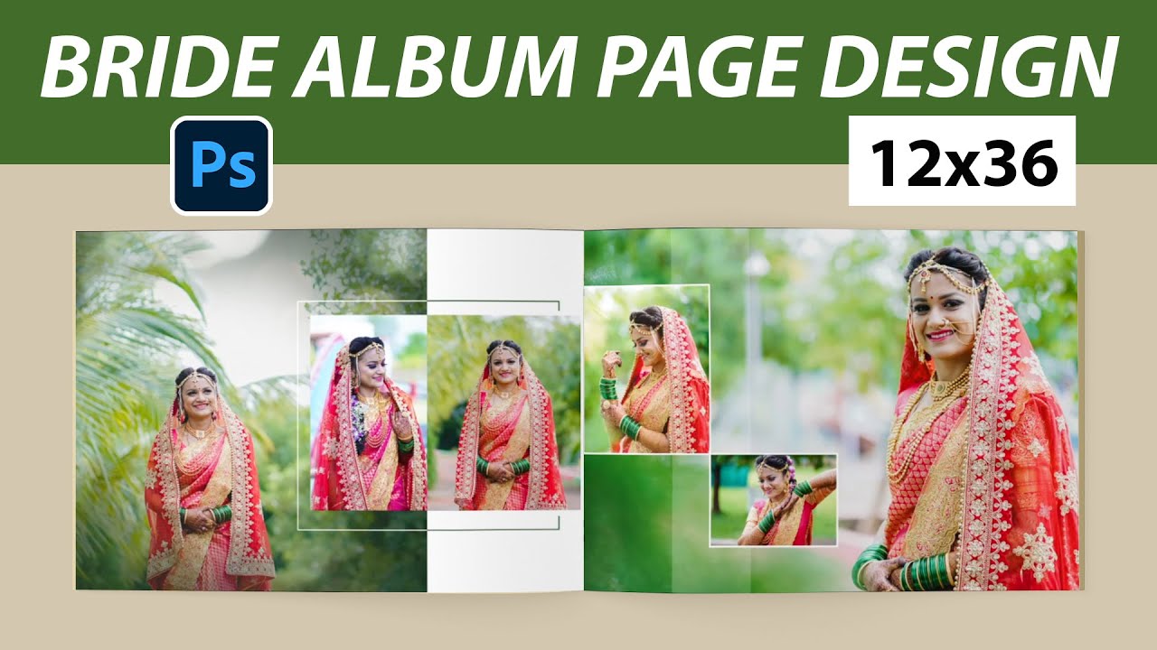 Professional Bridal Album Page Design Tutorial in Photoshop