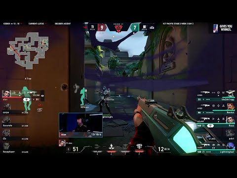 T1 Stax 1v4 Clutch with Guardian vs Global Esports | VCT Pacific 2024