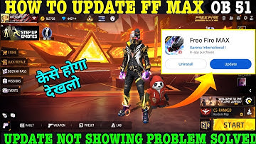 Free Fire Max Update Not Showing Problem || FF Max Ob51 Update Playstore Se Kaise Karen Today 29 Oct