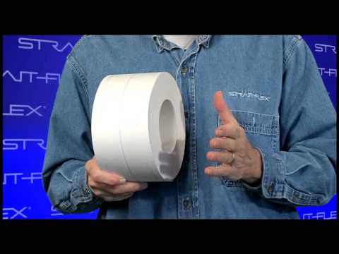 Wide Drywall Tape - Strait Flex - YouTube