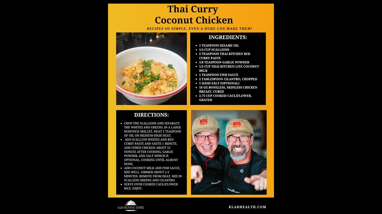 Thai Coconut Curry Chicken Throwback!