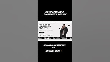 E-Commerce Website ka full responsive design (HTML, CSS, JS, Bootstrap)Source code milega