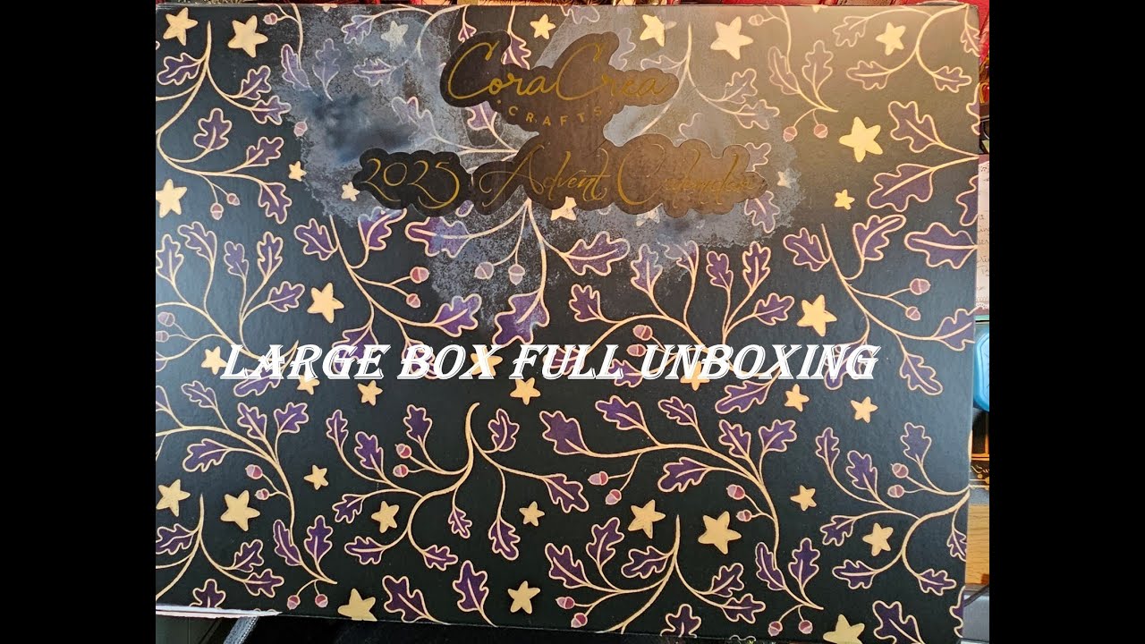 Распаковка большого адвент-календаря Cora Crea Crafts 2025