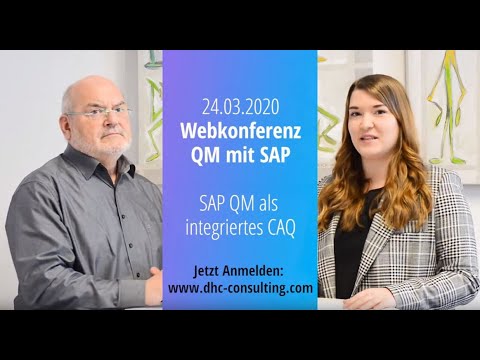 Kostenfreie Webkonferenz: Qualitätsmanagement-Lösungen und CAQ-Systeme mit SAP (QM mit SAP)