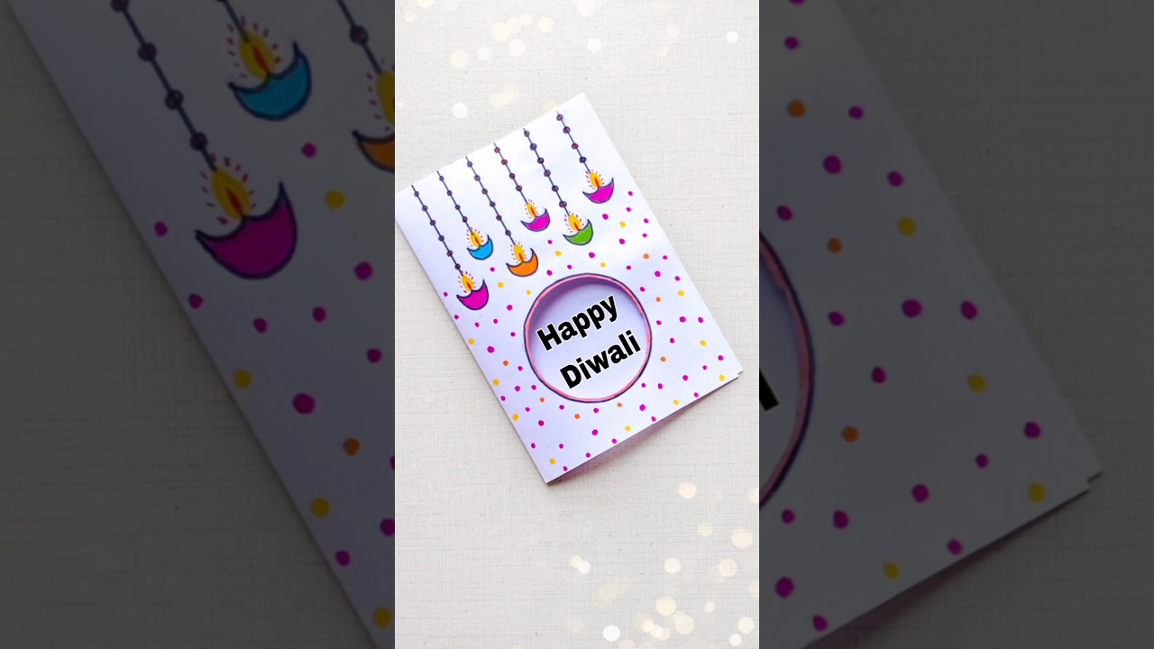 Diwali Card Making 🪔| Handmade Diwali Card | DIY Diwali Card 