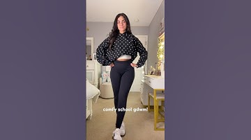 Get dressed with me ✨comfy school outfit✨ #ootd #outfit #gdwm #grwm #school #style #fashion #hoodie