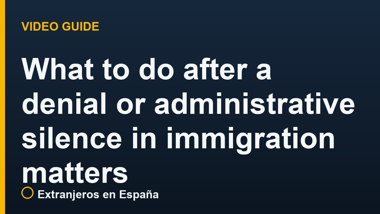 Appeal an immigration refusal in Spain: deadlines of 1 and 2 months