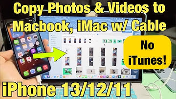 iPhone 11/12/13: How to Copy Photos & Video to Macbook or iMac w/ Cable (NO iTunes!)