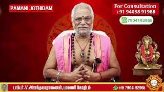 திருமணம் எப்போது நடக்கும் | திருமண பொருத்தம் | Dr.V.அனந்தநாராயணன் பாமணி ஜோதிடம். மன்னார்குடி.