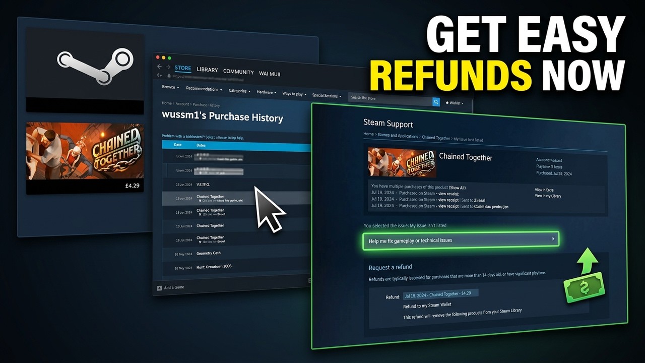 How To Refund Games On Steam 2026 Refund A Steam Game YouTube 