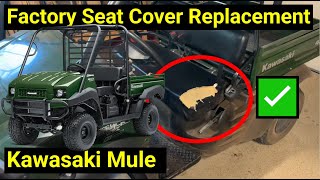 Kawasaki Mule SX ● DIY Factory Seat Cover Replacement