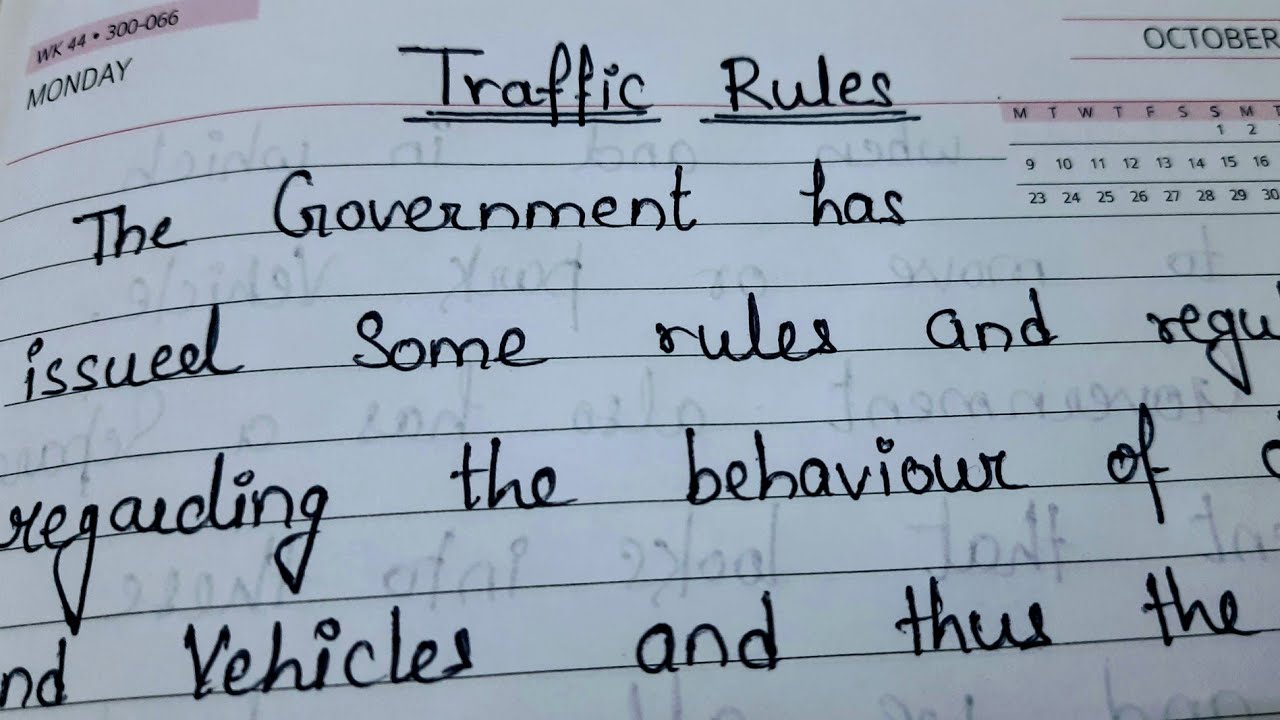 importance of obeying traffic rules essay