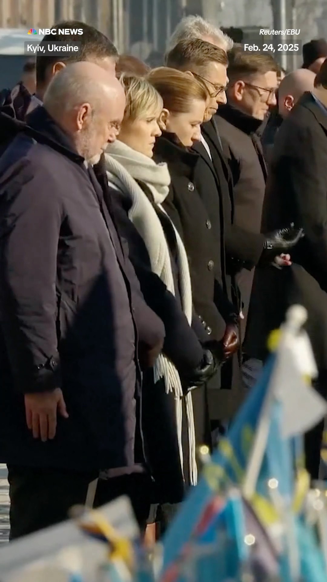 Zelenskyy and world leaders gather in Kyiv to mark three years of war in Ukraine.