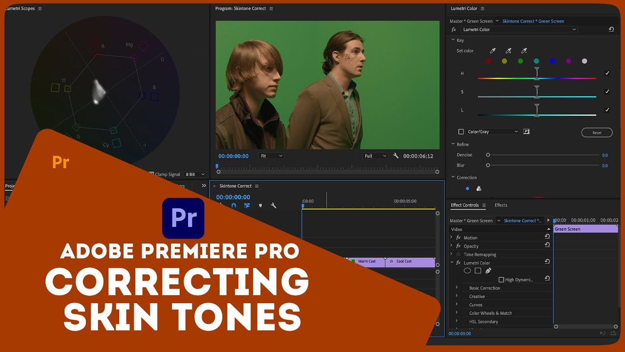 Correcting Skin Tone in Premiere Pro How to Fix Skins tone in