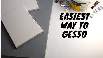 How to Gesso a Canvas in 3 Easy Steps