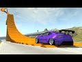 BeamNG.drive - Awesome Jumping On a Big Ramp