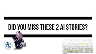 Did you miss these 2 AI stories? LLM Does Novel Science, and AGI Defined at last?