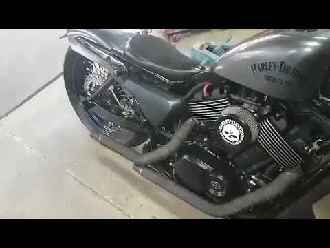  Harley Davidson street 500 custom exhaust YouTube