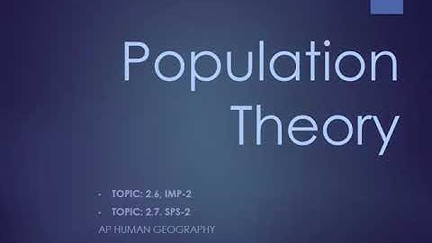 Population Theories PPT PART 1 Malthus & Boserup