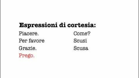 Italian for Beginners - Lesson 1