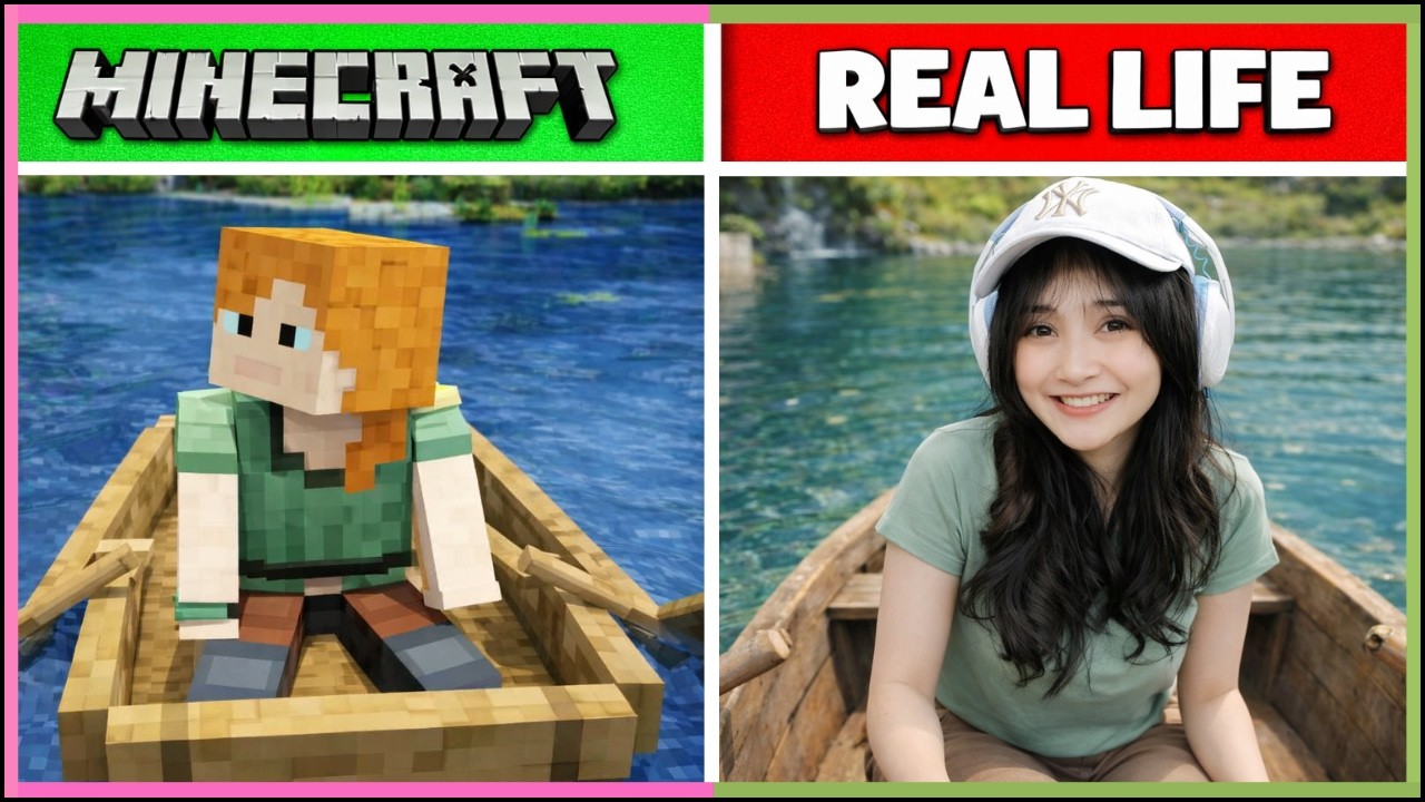 KARAKTER MOB MINECRAFT VS DUNIA NYATA