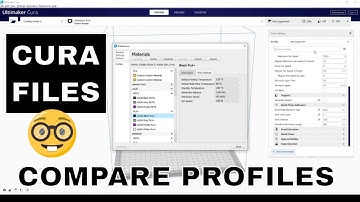 CURA FILES -  COMPARING METHOD FOR FILAMENT - MAKE YOUR OWN CUSTOM PROFILES - BEGINNERS GUIDE