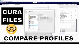 CURA FILES -  COMPARING METHOD FOR FILAMENT - MAKE YOUR OWN CUSTOM PROFILES - BEGINNERS GUIDE