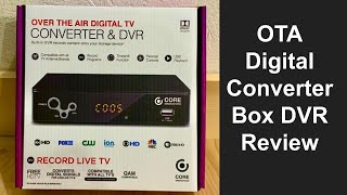 Core Innovations OTA Digital TV Converter Box DVR Review - DTV Converter Box with PVR Recording