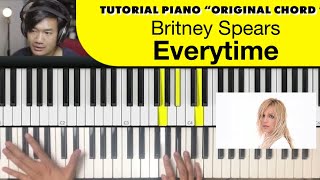 Tutorial Piano Britney Spears - Everytime (Original Chord)