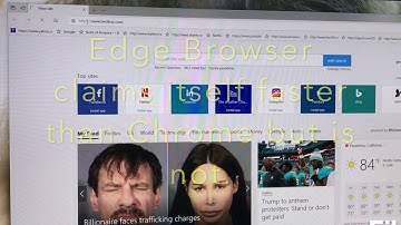 Microsoft Edge vs Chrome Speed test.