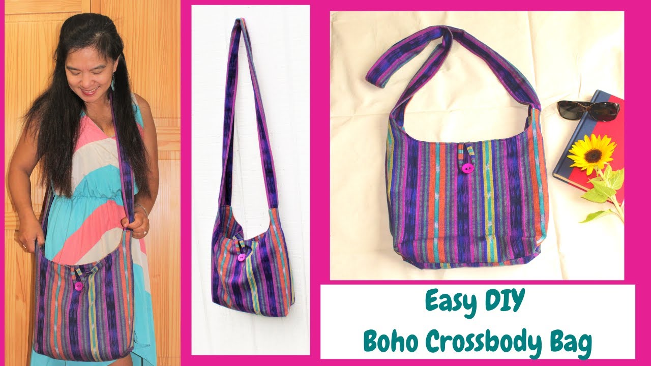 DIY BOHO Sling Cross Body Bag beginner and Budget Friendly 