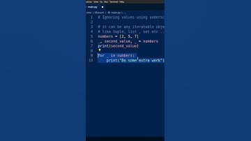 Underscore tips in python | Tamil | shorts