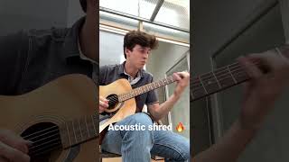 Shredding on a Acoustic Guitar #shorts